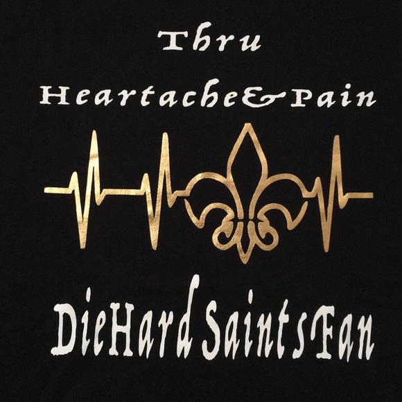 Custom New Orleans Saints Fan T-Shirt - Picture 2 of 2